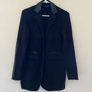 Unworn Vintage Ralph Lauren black blazer with patched leather-Circa 80’s